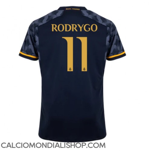 Maglie da calcio Real Madrid Rodrygo Goes #11 Seconda Maglia 2023-24 Manica Corta